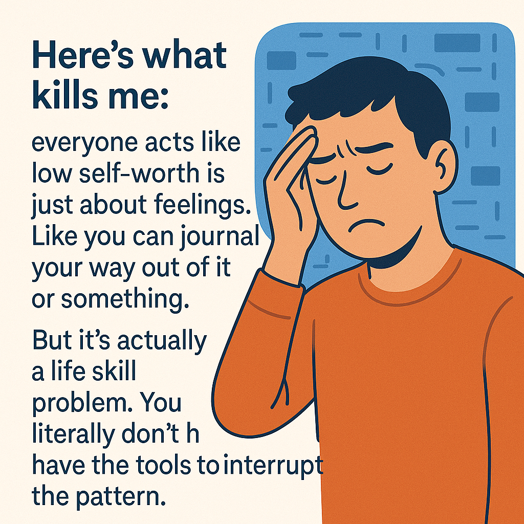 life skills to fix low self-worth
